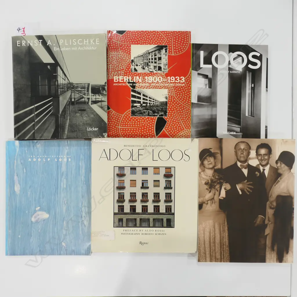 SIX PUBLICATIONS: 20THC EUROPEAN ARCHITECTURE & DESIGN INC; PLISCHKE Image 1++